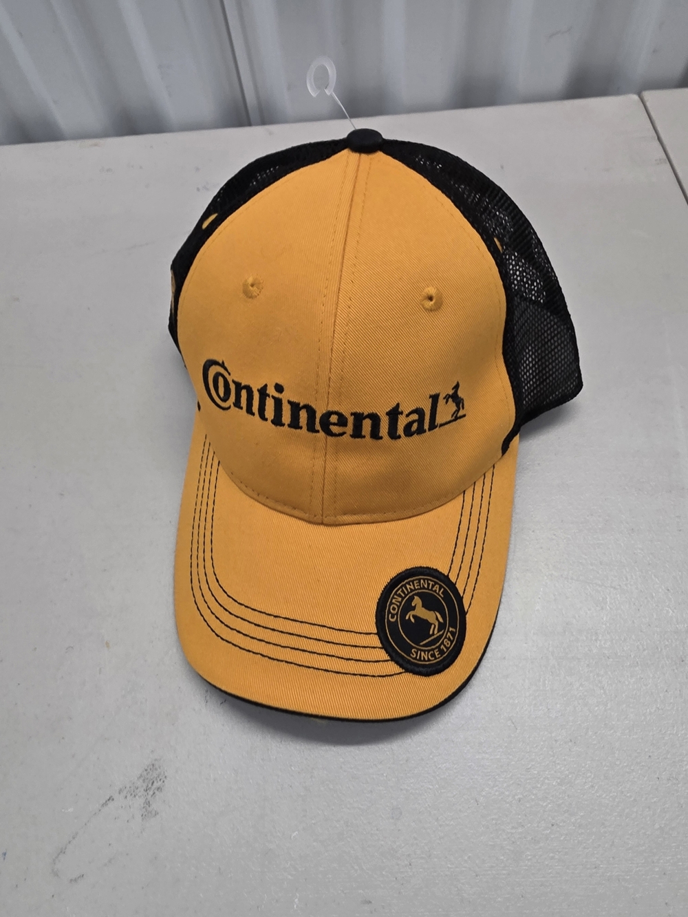 ‘Continental Tire Mesh Adjustable Trucker Hat Cap Since 1871 Logo Patches --- NE